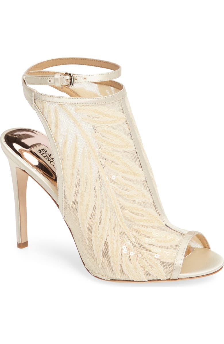 Badgley Mischka Collection Badgley Mischka Blakely Sequin Illusion Sandal, Main, color,