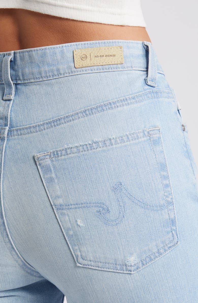 AG Saige Ankle Straight Leg Jeans, Alternate, color, 24 Years Sunkissed