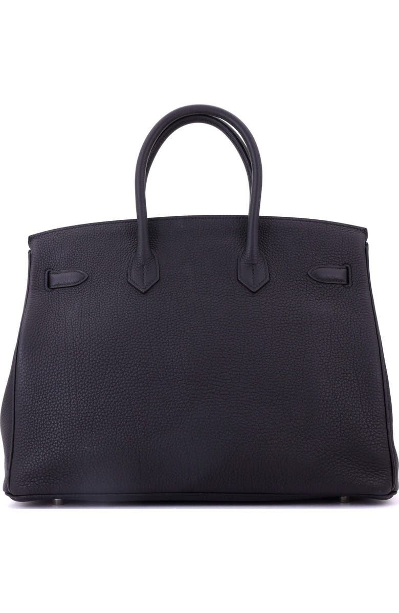 Pre-Owned Hermes Birkin Handbag Black Togo with Palladium Hardware 35, Alternate, color, Noir