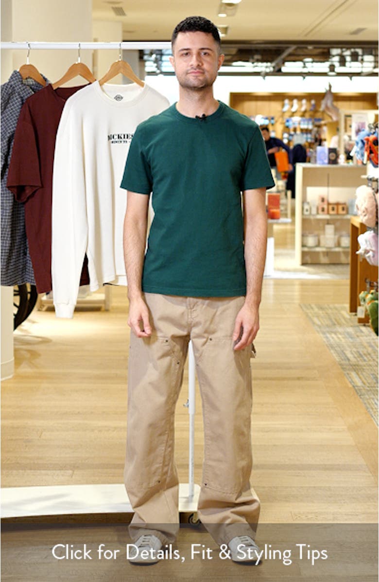 Double Knee Cotton Canvas Carpenter Pants, sales video thumbnail