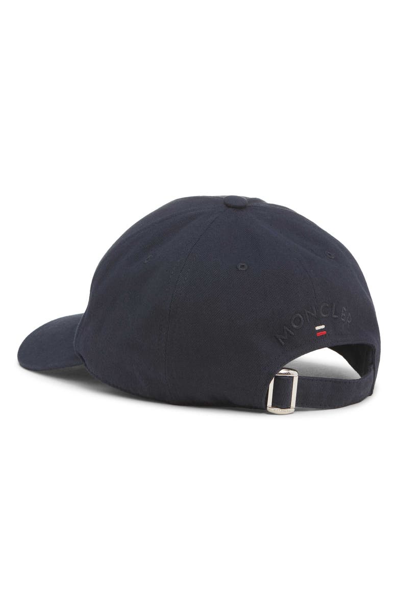 Moncler Logo Patch Adjustable Baseball Cap, Alternate, color, Obsidian Blue