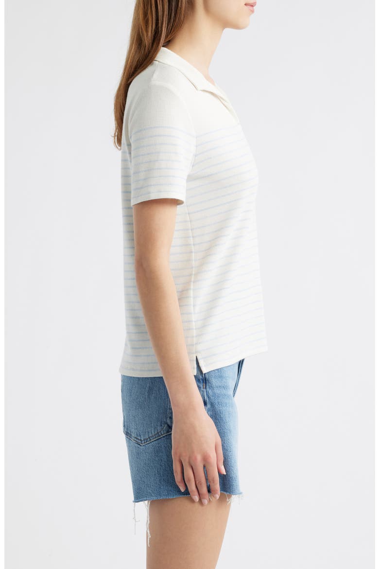 Stripe Knit Polo, Alternate, color, IVORY/ PALE