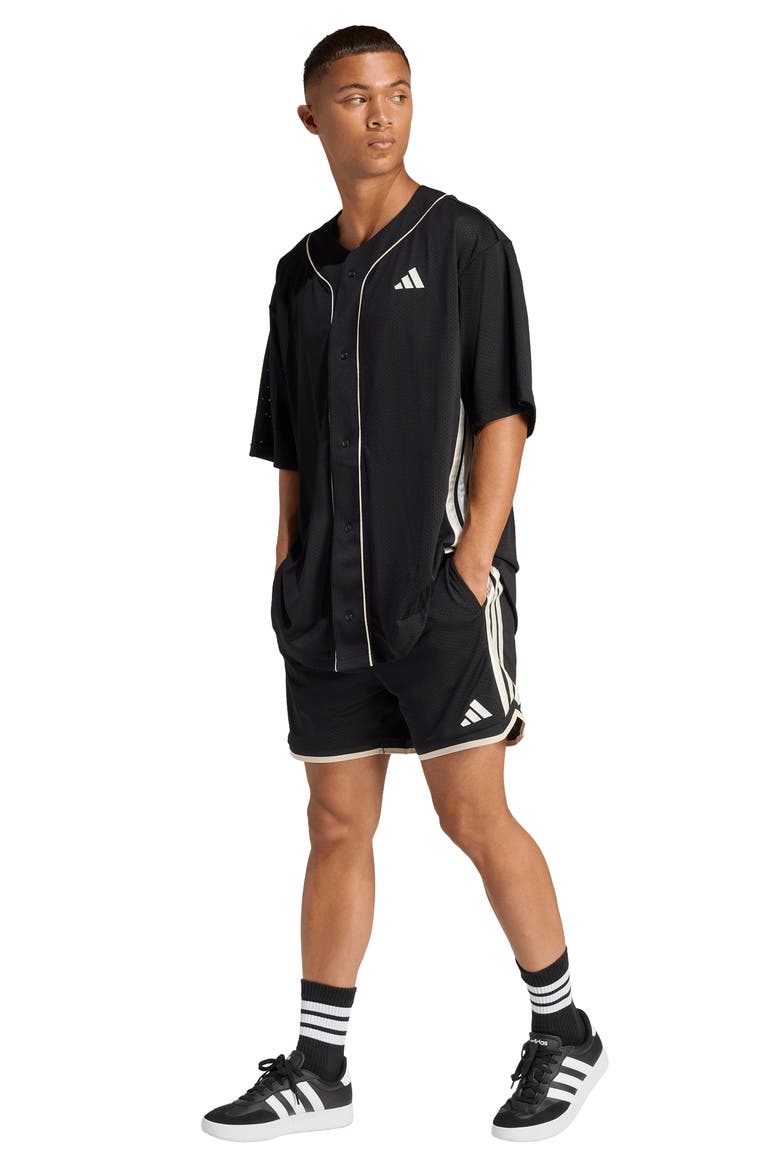 Stadium Mesh Shorts, Alternate, color, BLACK/ OFF WHITE