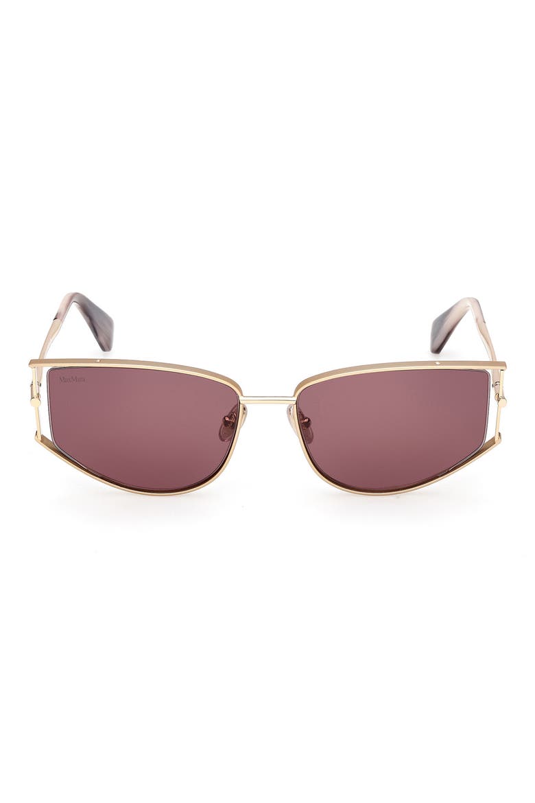 Menton 58mm Cat Eye Sunglasses, Main, color, GOLD/ STRIPED PLUM/ VIOLET