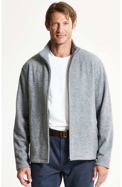 Wool Blend Knit Full Zip