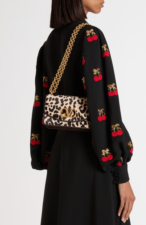 Valentino Vain Leopard-print Calf Hair Shoulder Bag