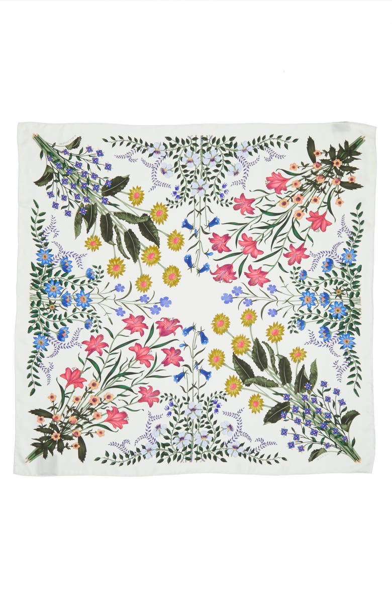 Gucci New Flora Silk Scarf, Alternate, color,
