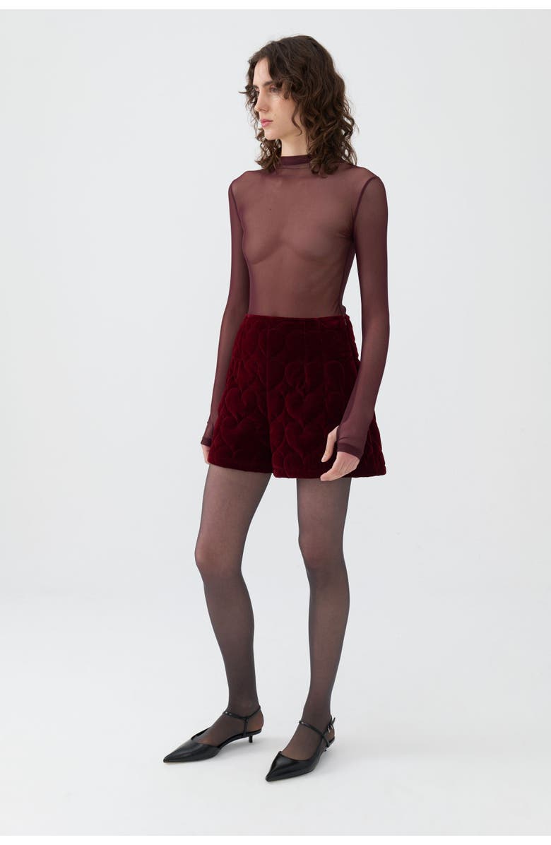 Nocturne Quilted Mini Shorts, Main, color, 