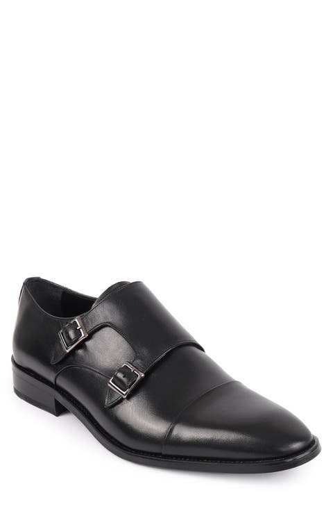 Lefors Double Monk Strap Leather Loafer (Men)