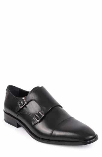VELLAPAIS Lefors Double Monk Strap Leather Loafer