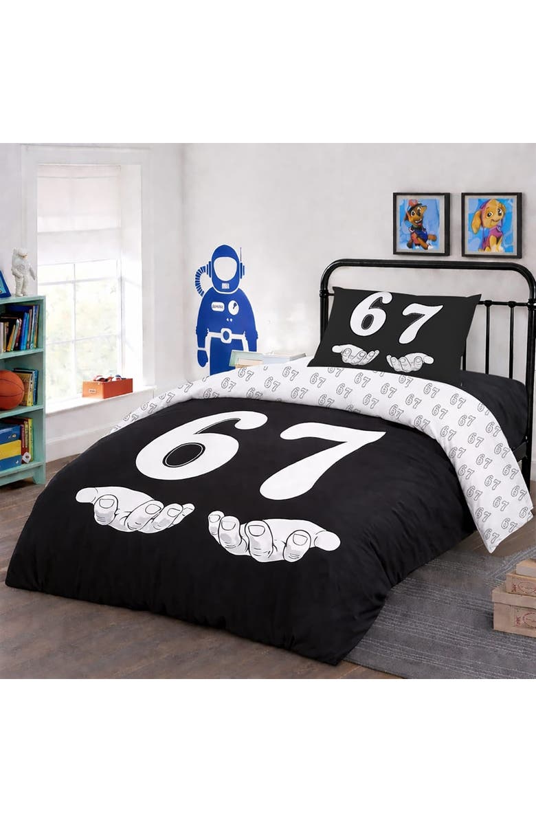 Mère & Moi Reversible Duvet Cover Set, Alternate, color, Multicolored