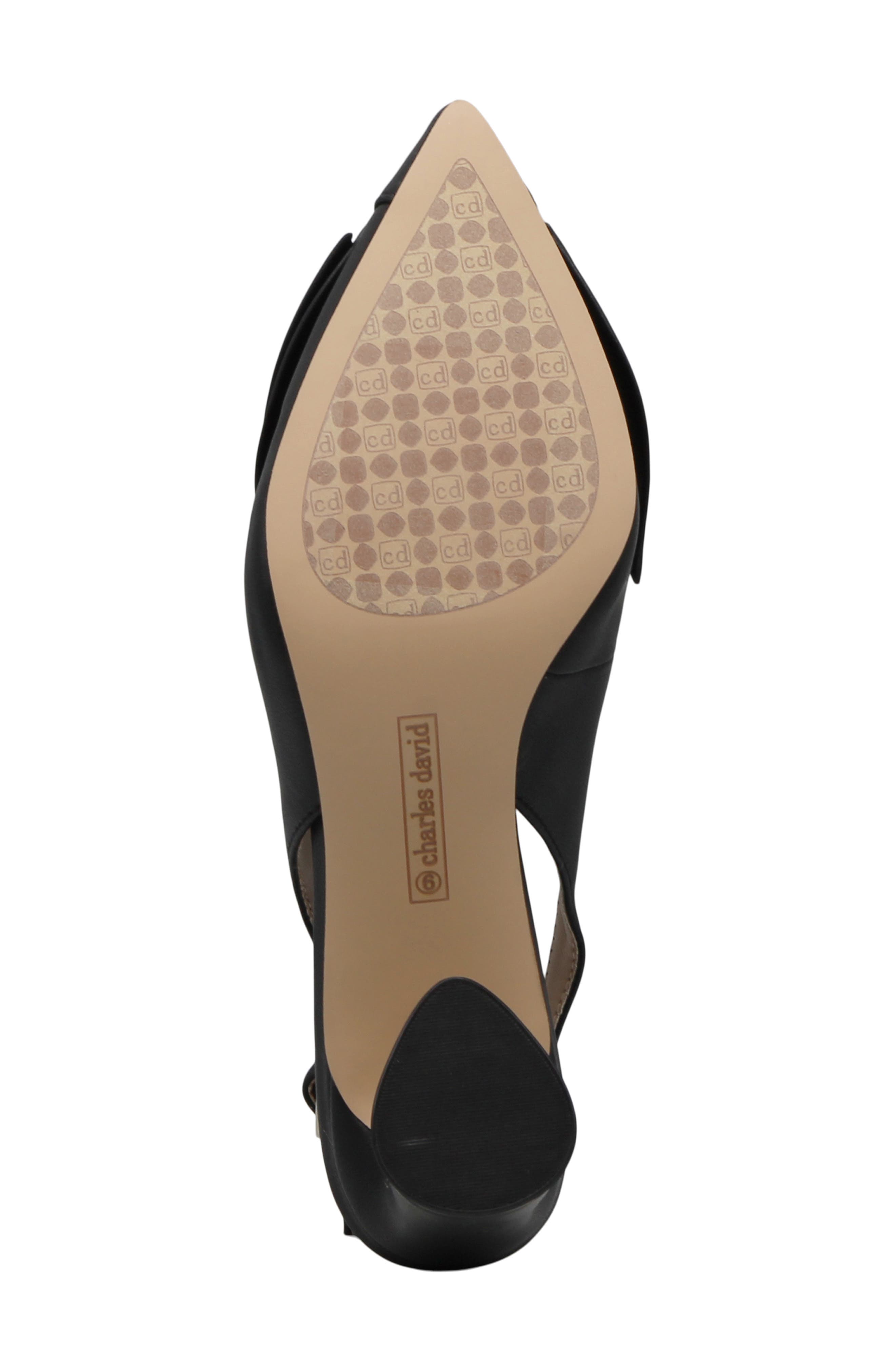 Antella Faux Leather Slingback Pump, Alternate, color, BLACK