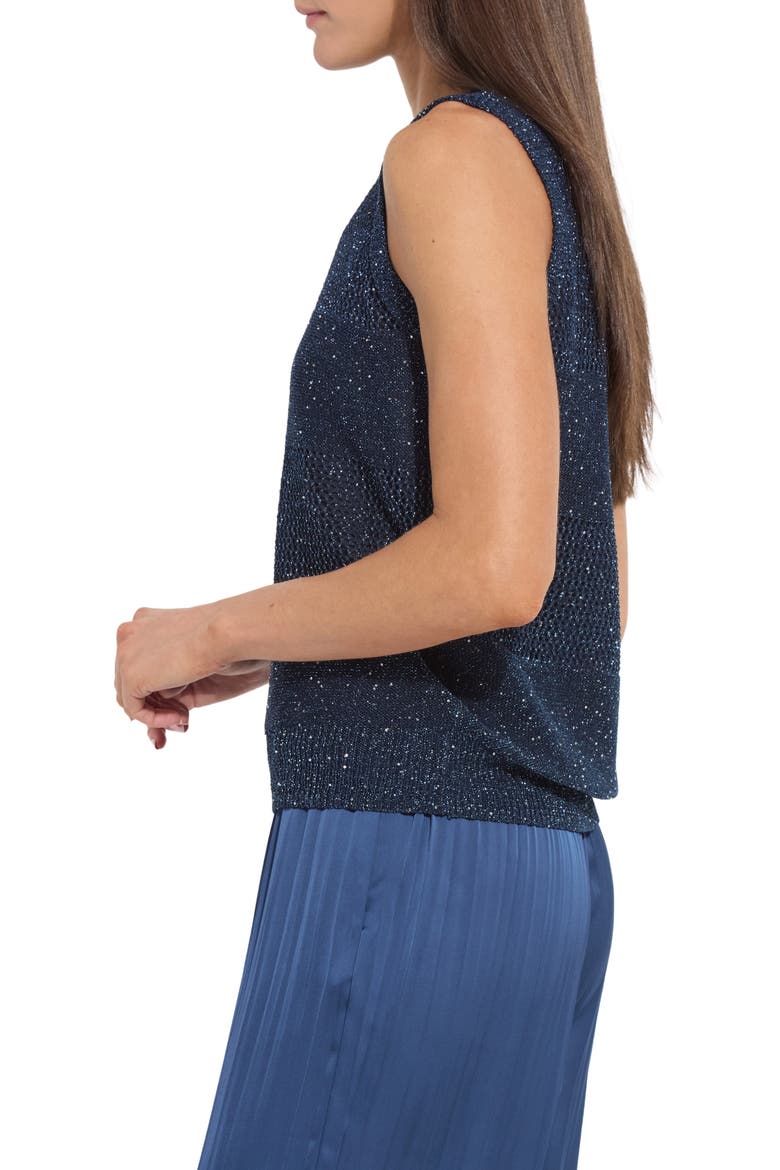 Nicola Sequined Shell, Alternate, color, CAPRI BLUE SEQUINS