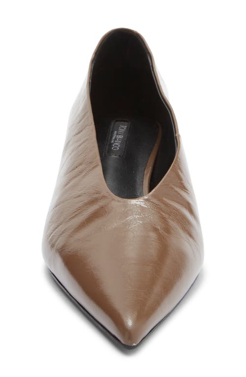 Tony Bianco Cherry Pointed Toe Kitten Heel Pump In Brown