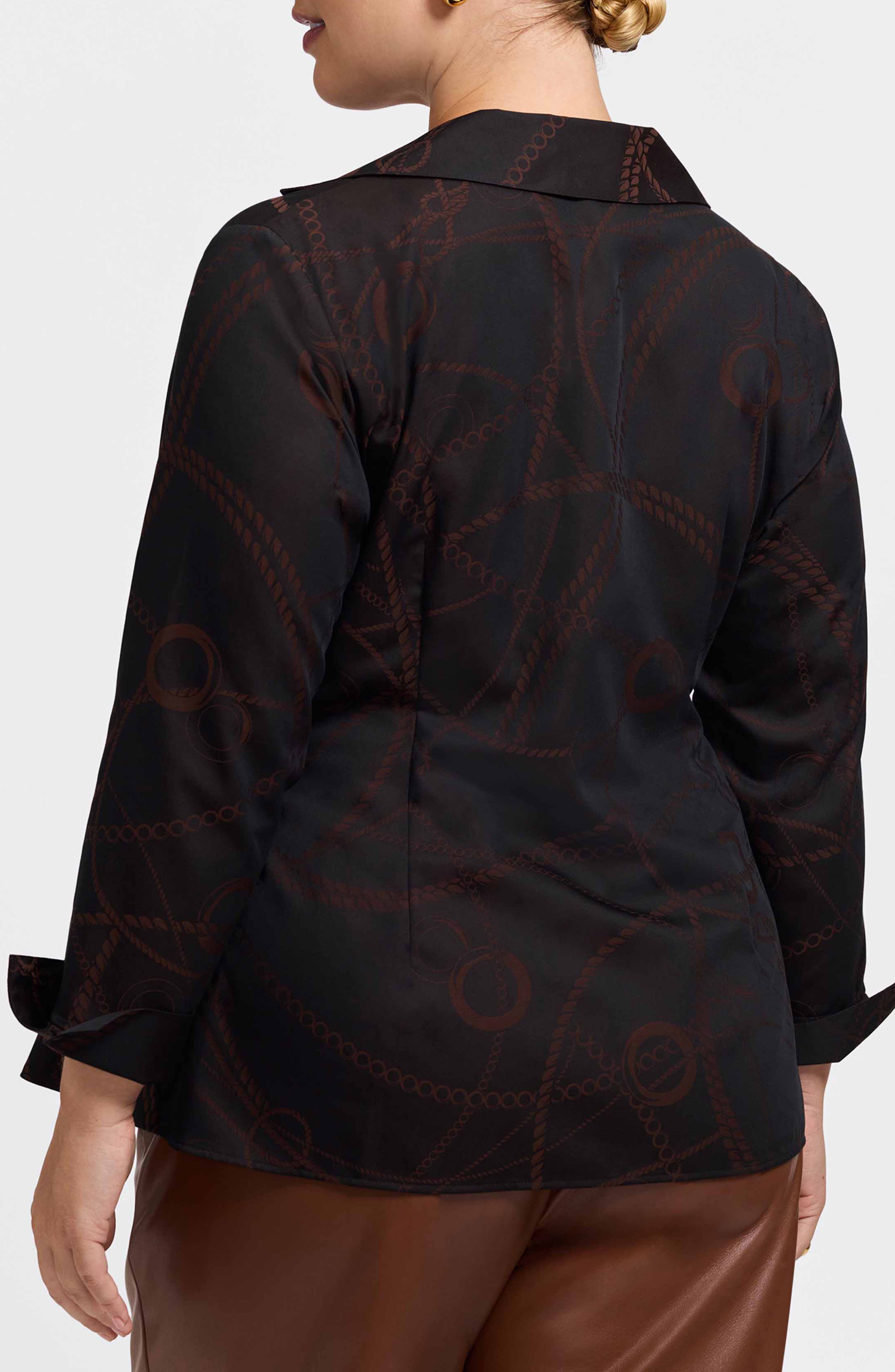 Salina Print Wrap Shirt - image 2