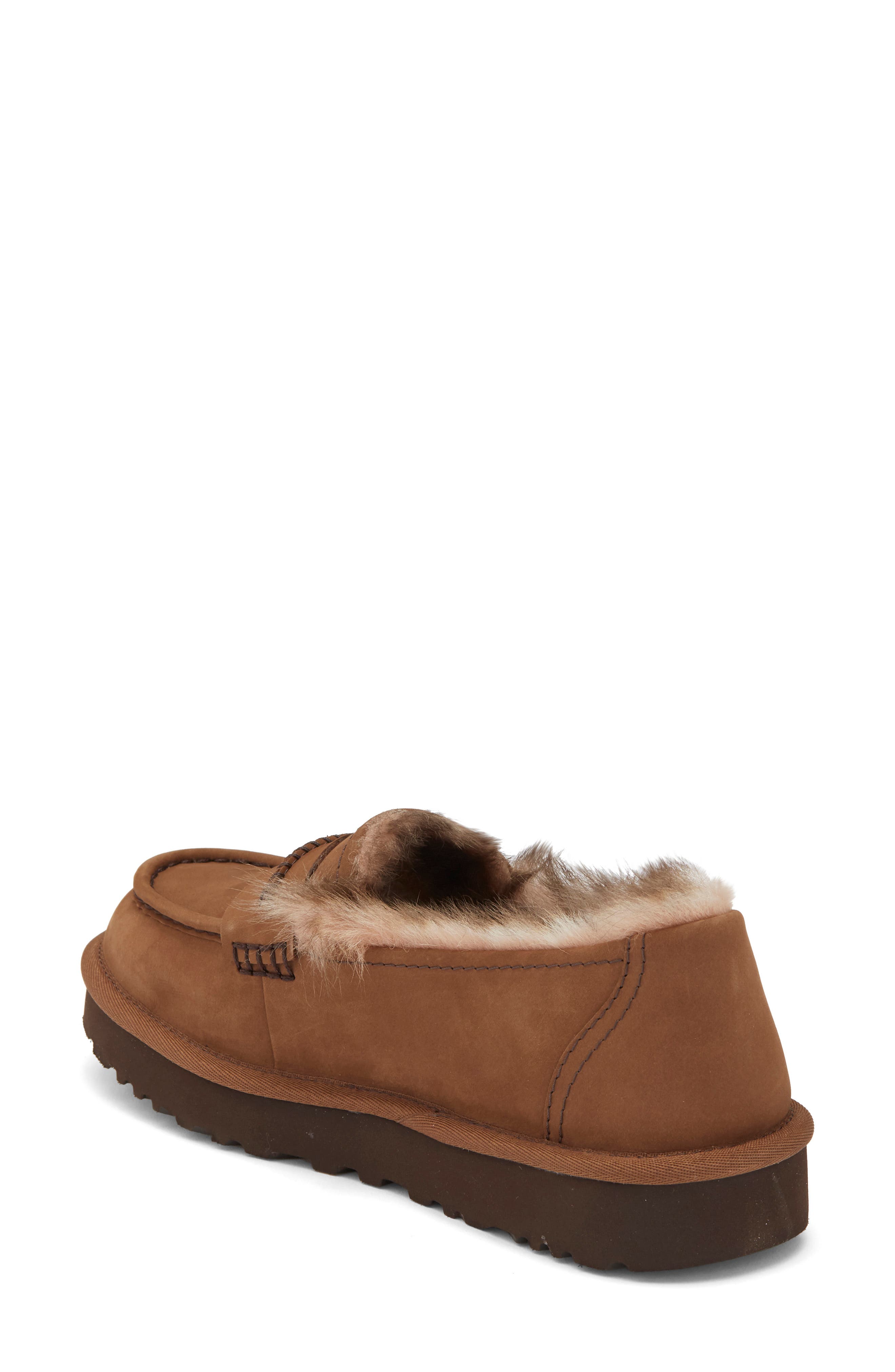 Ellis Leather Loafer, Alternate, color, DARK CHESTNUT