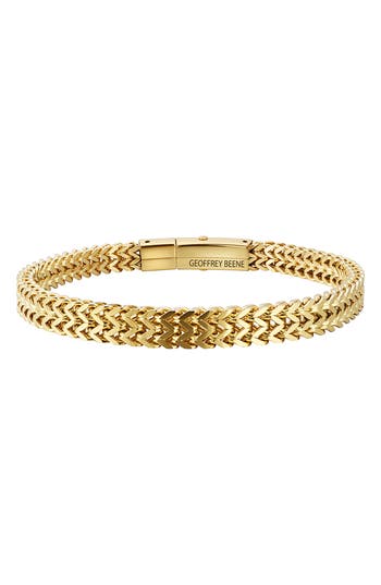 Geoffrey Beene Franco Chain Bracelet In Gold