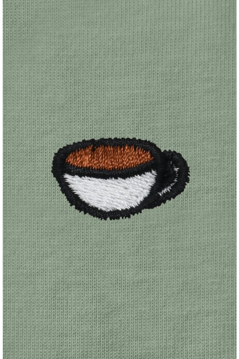 Womens Lil Coffee Jersey Tee, Alternate, color, Sage