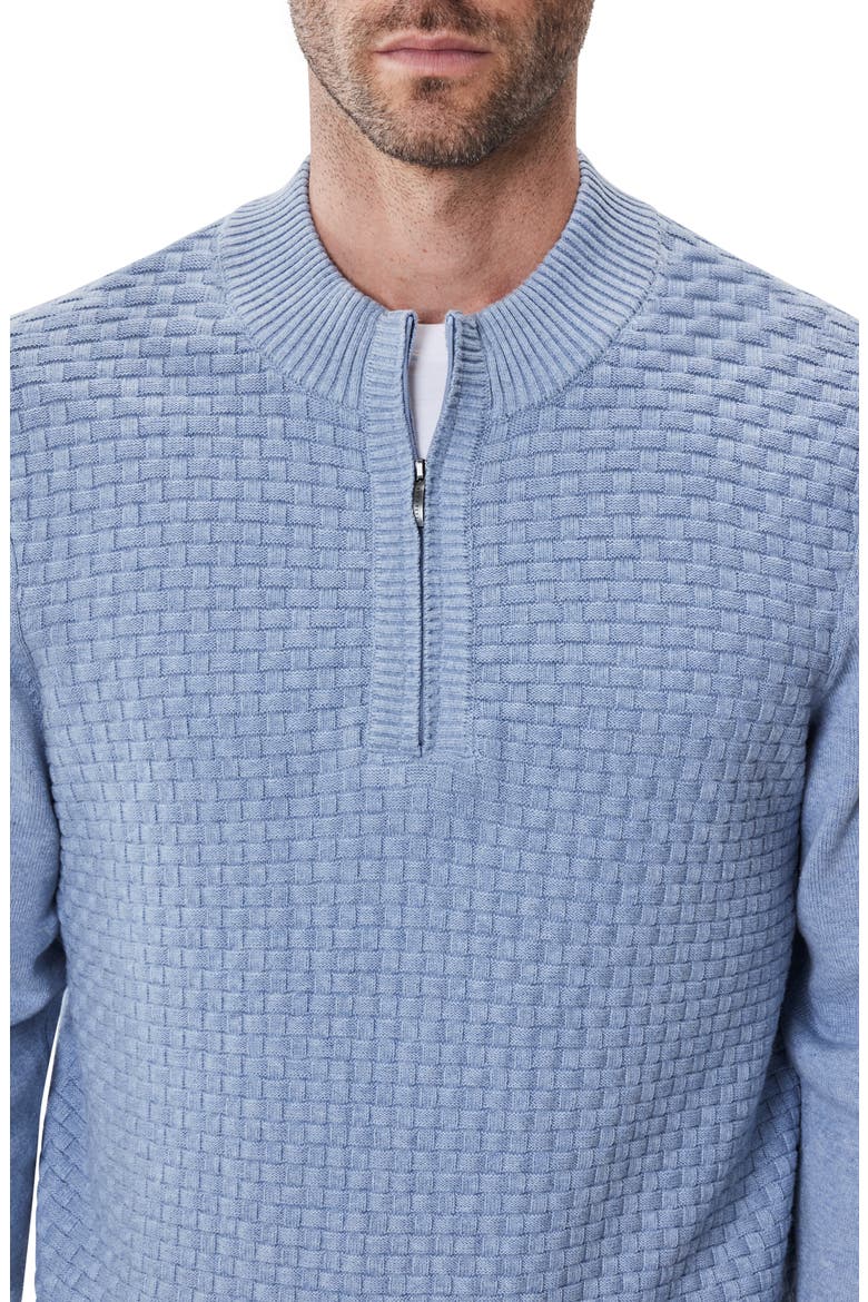 Gellar Half Zip Sweater, Alternate, color, LIGHT BLUE