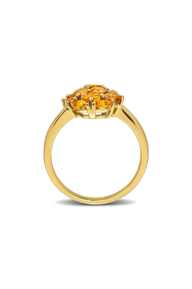 Multi-Shaped Citrine Cluster Ring, Alternate, color, YELLOW