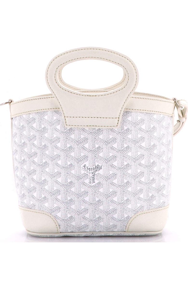 Pre-Owned Goyard Beluga Bag Coated Canvas Mini, Alternate, color, White