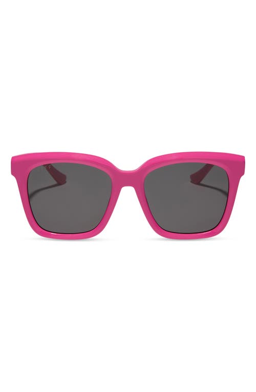 Diff Meredith 54mm Square Sunglasses In Pink