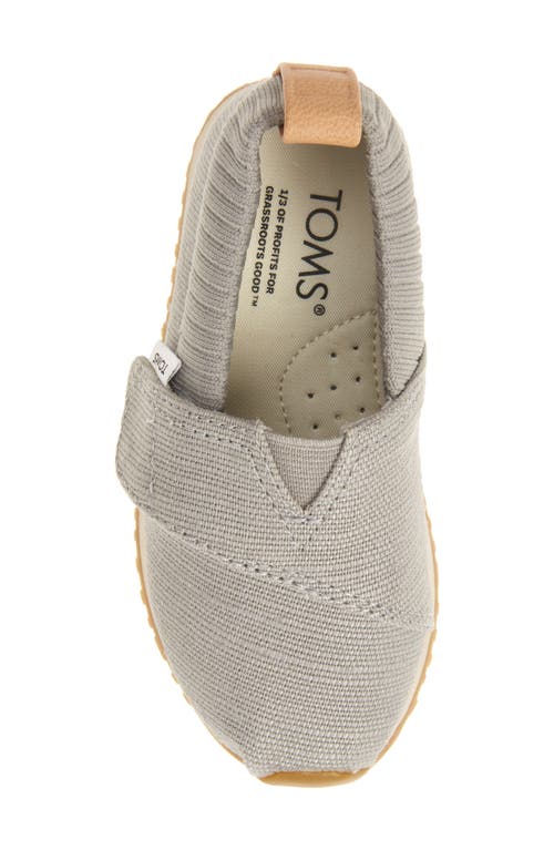Toms Kids' Knit Alpargata In Gray