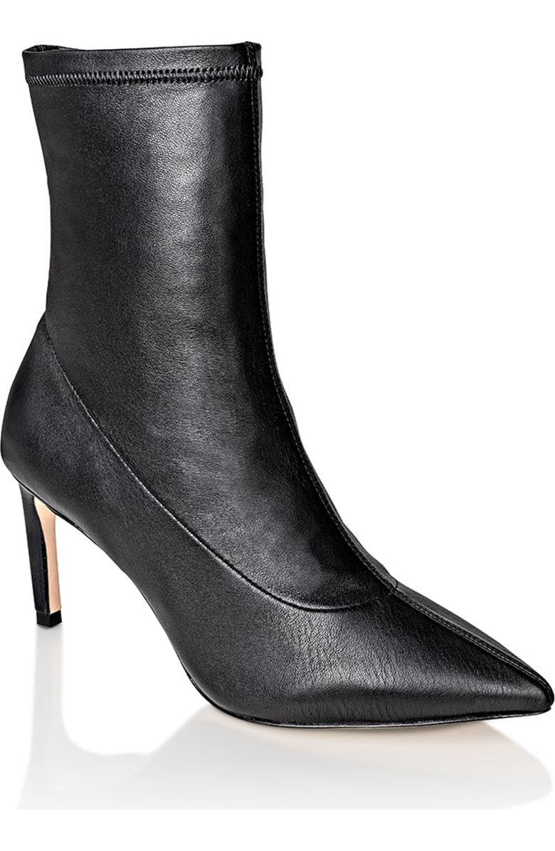Joan Oloff Shoes Dakota Stretch Dress Bootie with Stiletto Heel, Alternate, color, Black