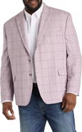 Michael Kors Big & Tall Windowpane Sport Coat V2