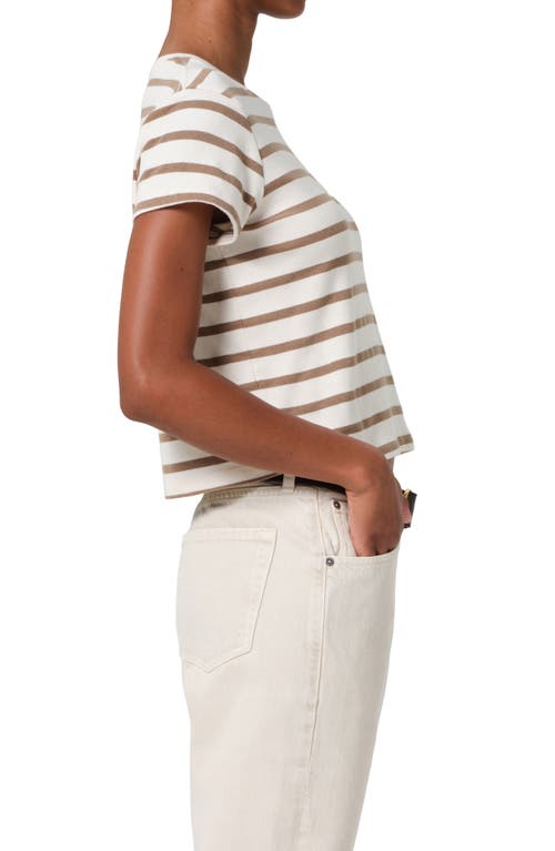 Citizens Of Humanity Kyle Stripe T-shirt In Ginger Stripe