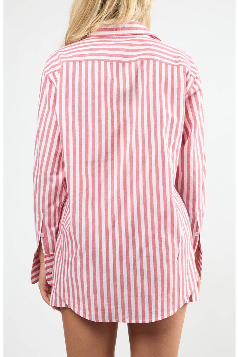 The Summer Boxer Boyfriend Shirt, Alternate, color, RED
