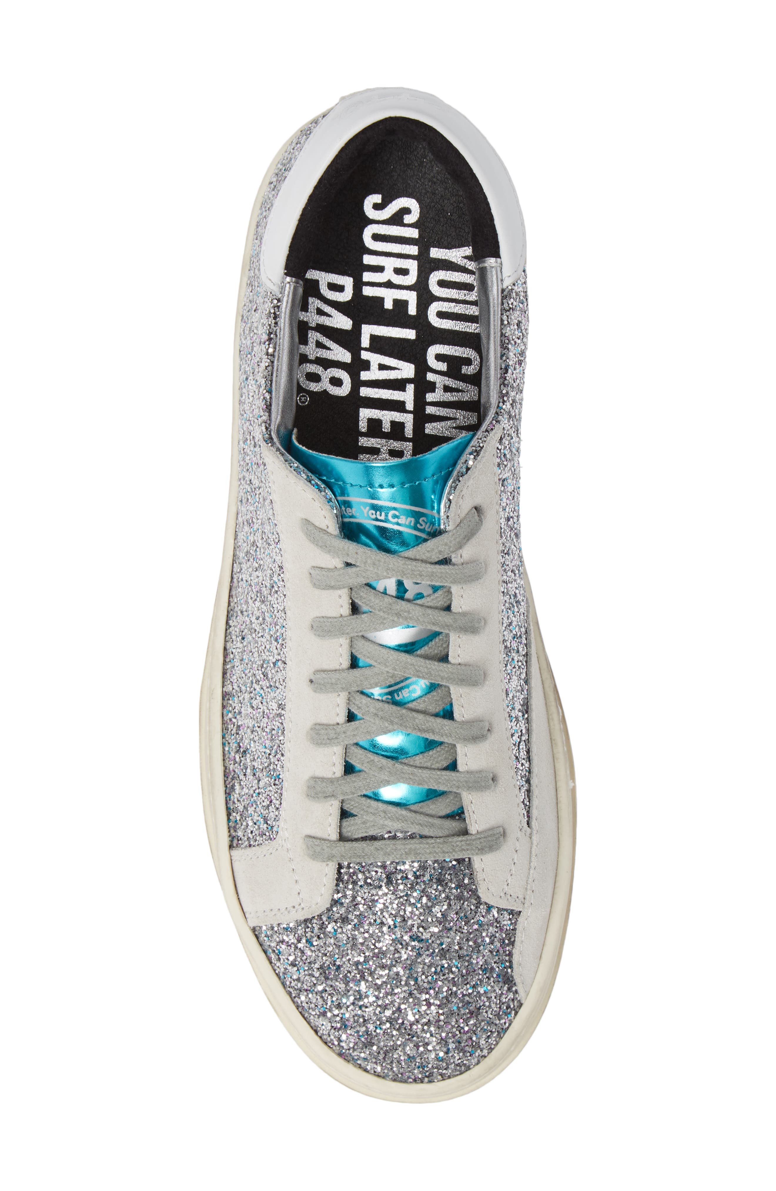 John Sneaker, Alternate, color, SILVER GLITTER