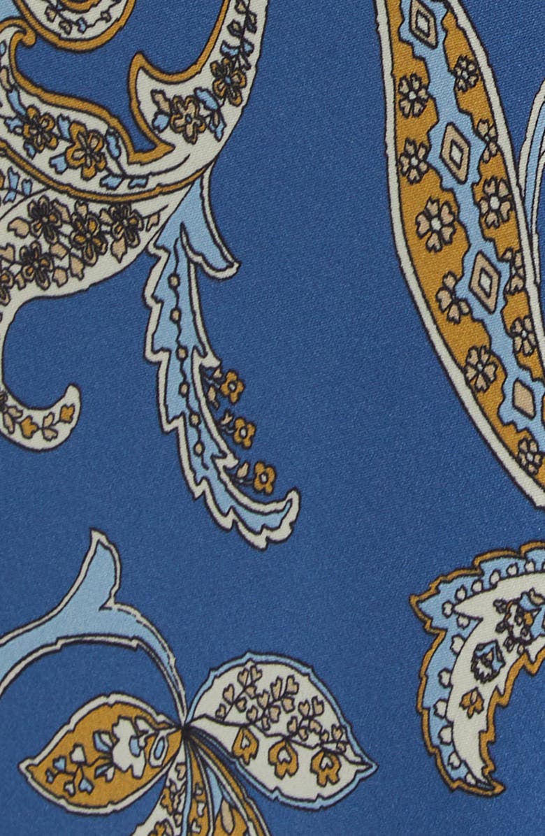 Veronica Beard Ember Long Sleeve Paisley Silk Blend Maxi Dress, Alternate, color, Blue Coast Multi