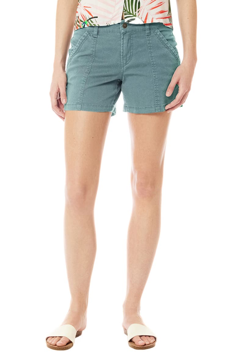 Grayson Carpenter Stretch Twill Shorts, Main, color, LIGHT SMOKY SPRUCE