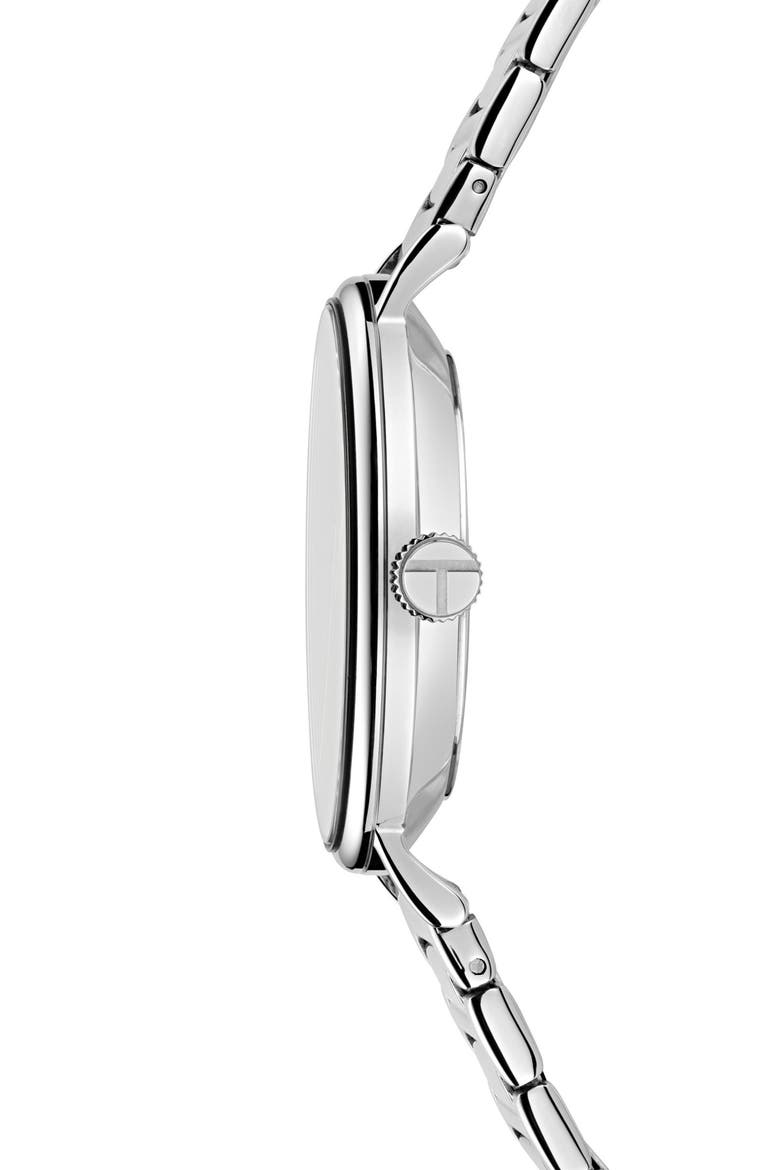 Recycled Stainless Steel Bracelet Watch, Alternate, color, STAINLESS STEEL