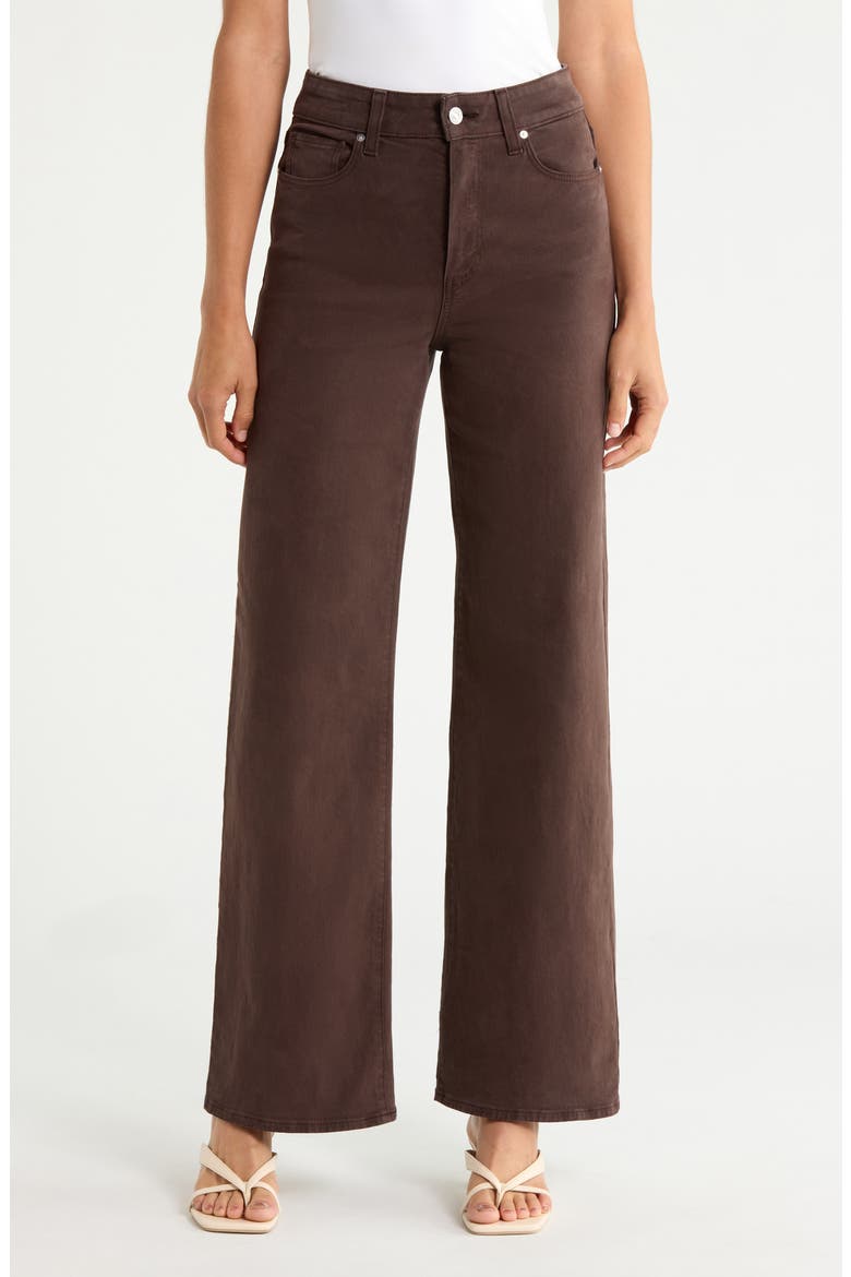 Anessa High Waist Wide Leg Pants, Main, color, RICH CHOCOLATE