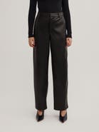 Witchery Faux Leather Barrel Trouser
