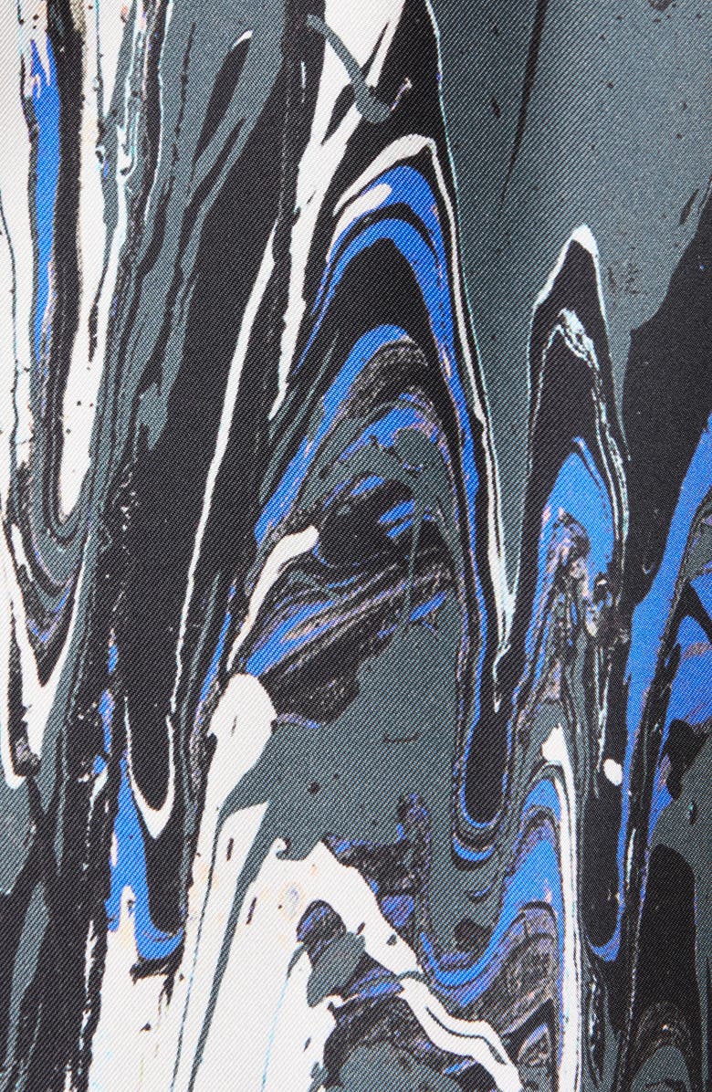 AMIRI Paint Splatter Button-Up Silk Camp Shirt, Alternate, color,