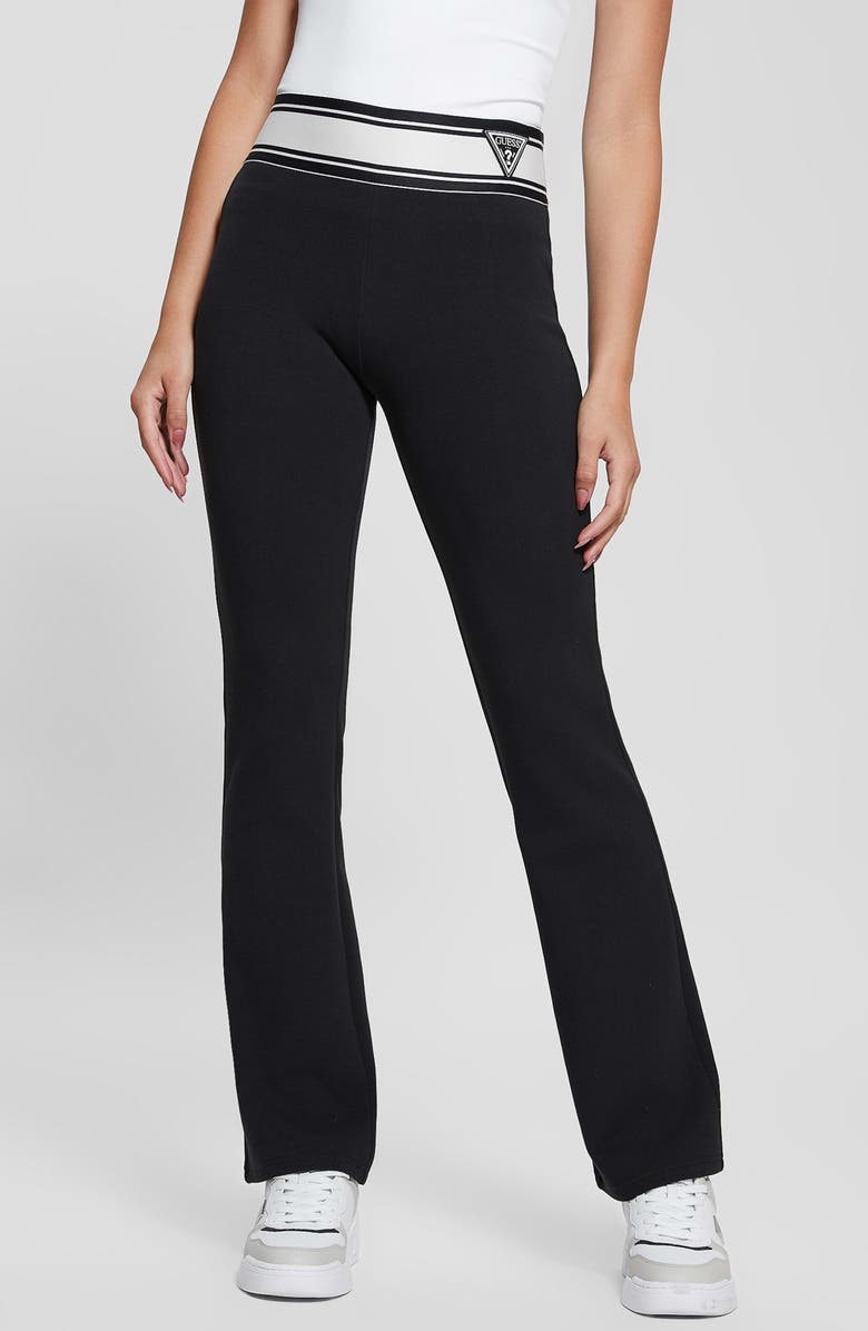 GUESS Anna Logo Pants, Main, color, Jblk-Dark