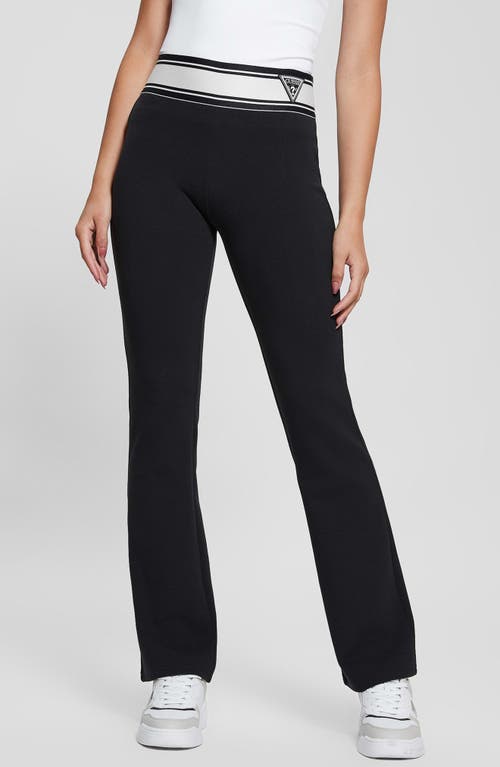 Guess Anna Logo Pants In Black