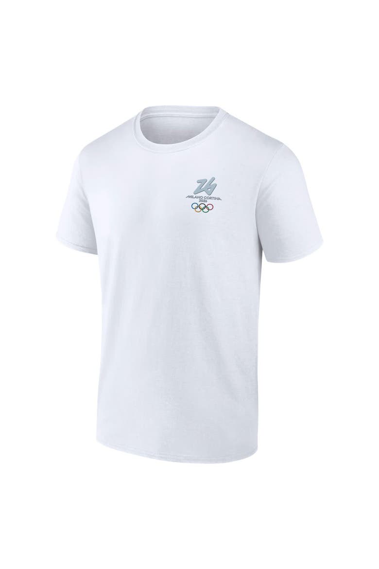 Men's Fanatics White Milano Cortina 2026 Winter Olympics Essentials T-Shirt, Alternate, color, White