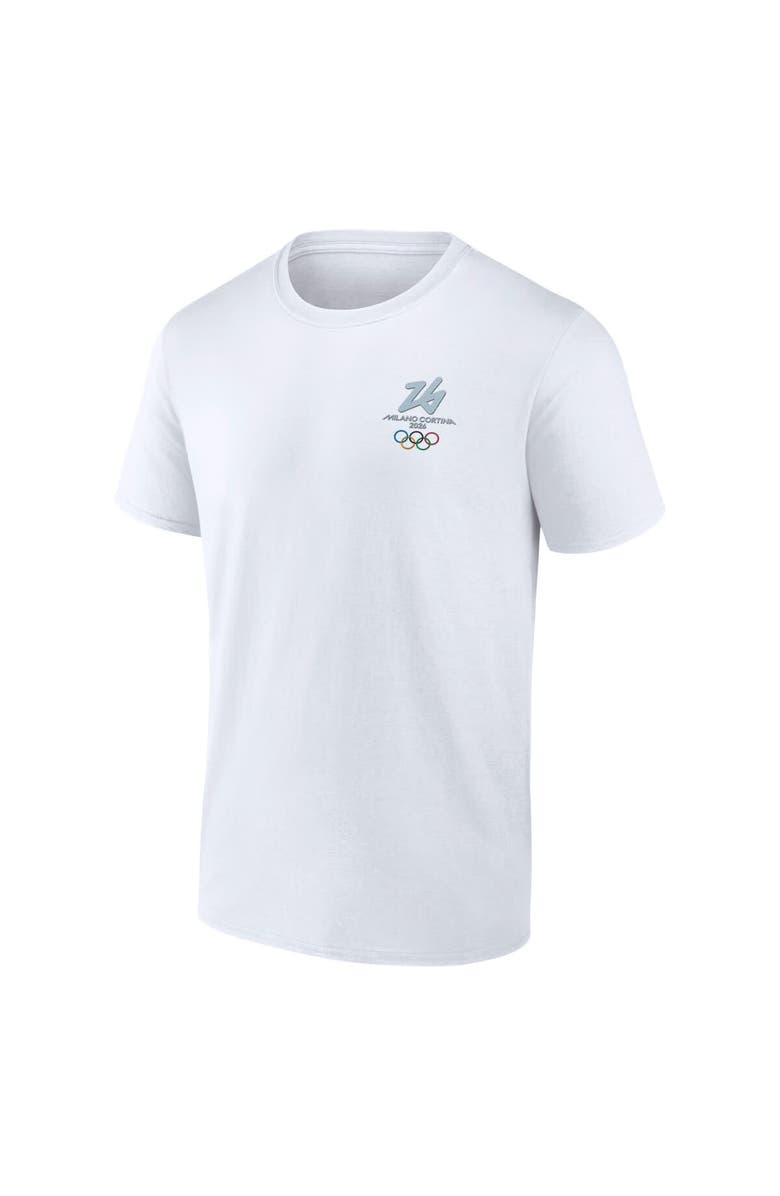 FANATICS Men's Fanatics White Milano Cortina 2026 Winter Olympics Essentials T-Shirt, Alternate, color, White