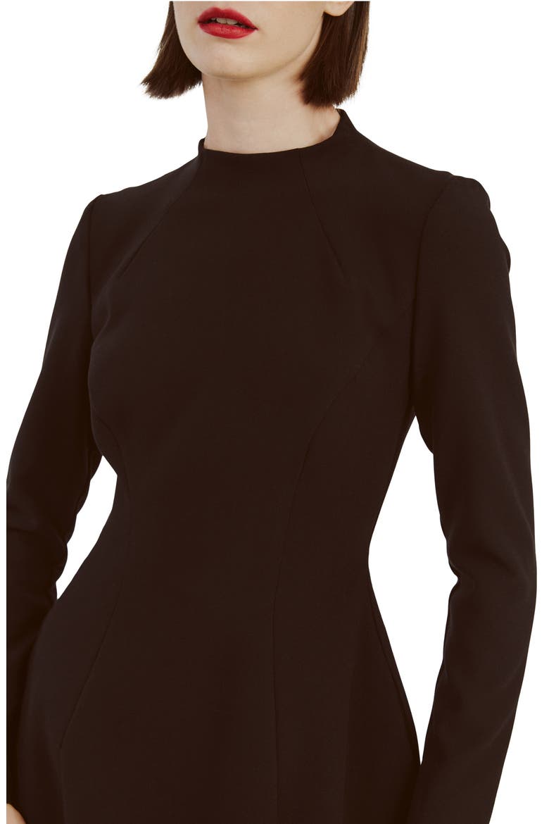 Delphi Long Sleeve Minidress, Alternate, color, BLACK