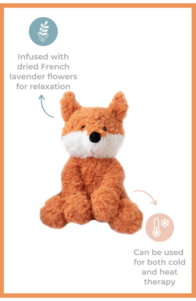 Mindful and Co Kids Microwavable and Weighted Plush Buddies, Alternate, color, Frankl The Fox