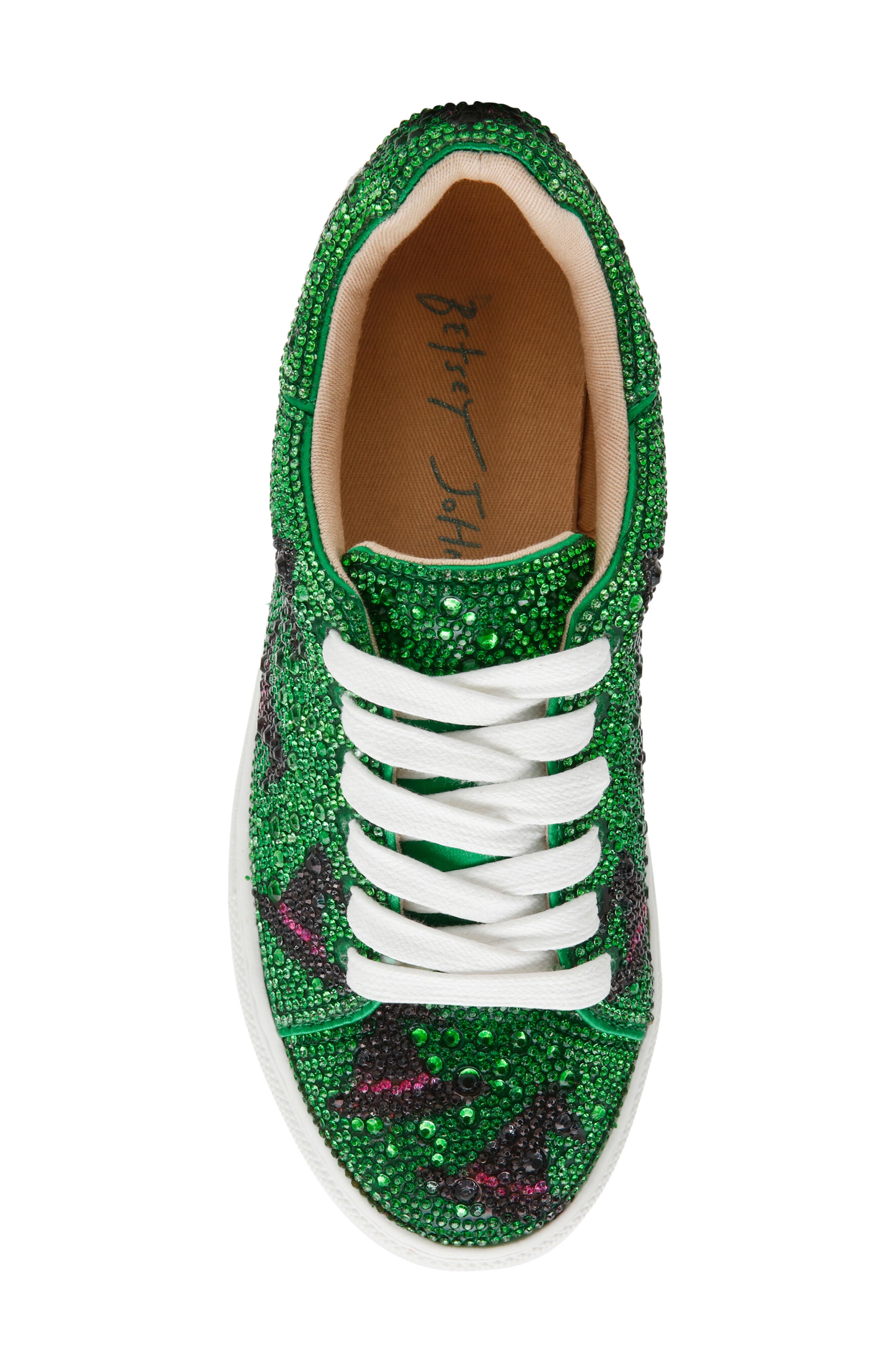 Sidny Crystal Sneaker, Alternate, color, WITCH
