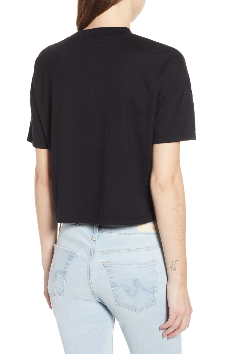 AG Drew Drop Shoulder Crop Tee, Alternate, color,