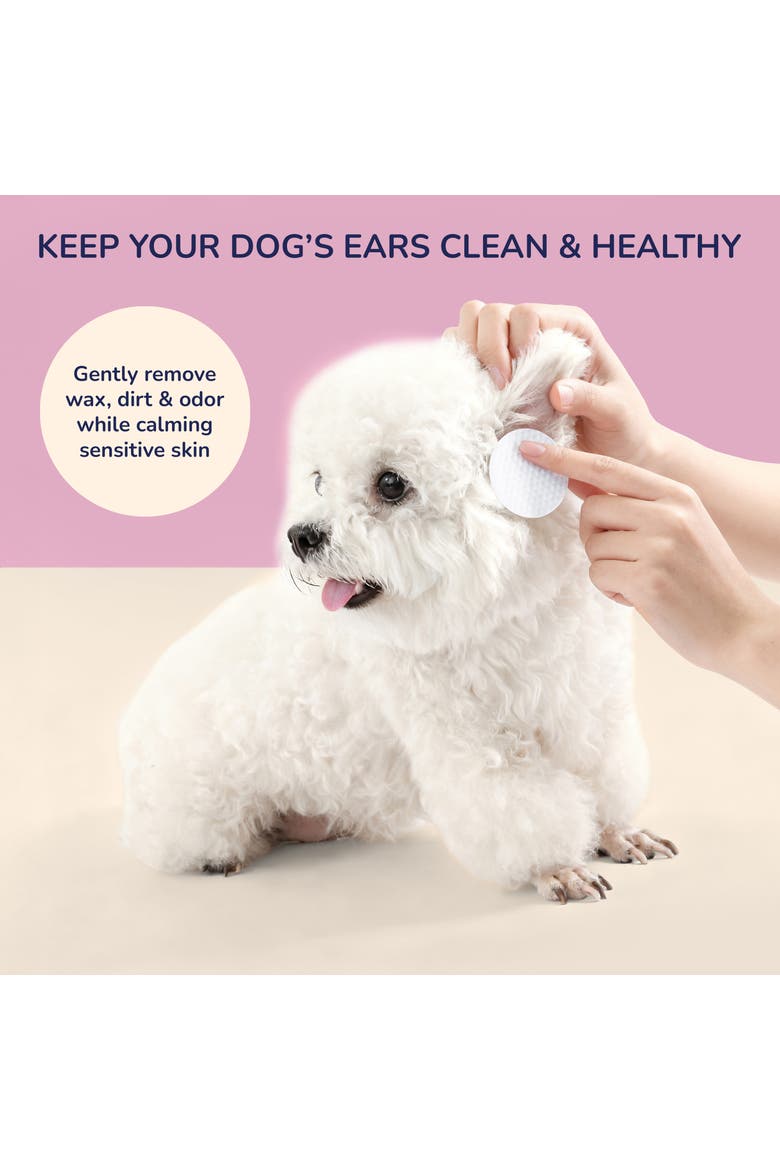 Hypoallergenic Dog Eye & Tear Stain Wipes with Chamomile & Oat Kernel, Alternate, color, White - 1Pack (120ct)
