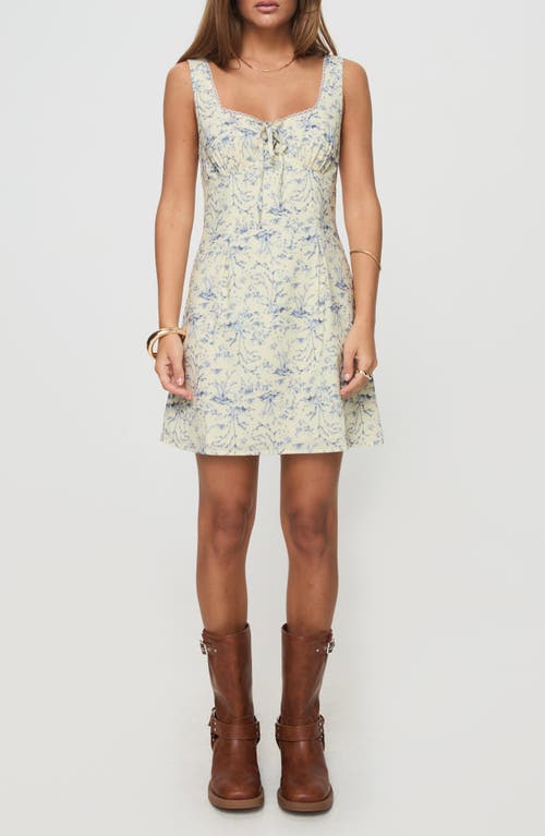 Princess Polly Alliston Floral Minidress in Yellow 