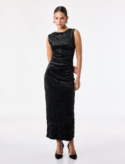 Velvet Midi Dress