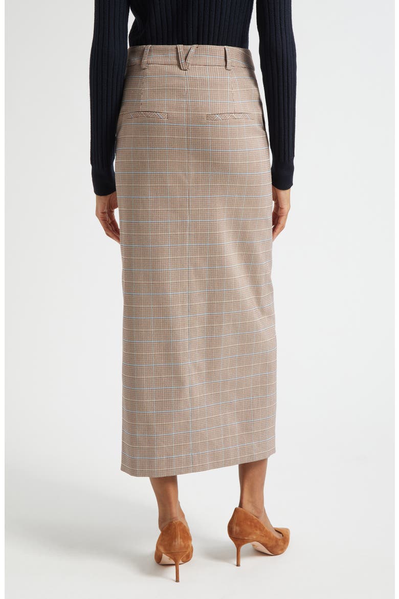 Maxine Plaid Midi Skirt, Alternate, color, HAZELNUT MULTI
